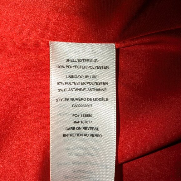 NWT Alice + Olivia | Maxi Vest Poppy Red Crepe Sleeveless Angelica | Large - Picture 9 of 14